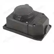 Kauçuk Monofaze Duvar Prizi - 1x16Amp.