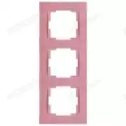 Üçlü Dikey Priz Çerçevesi Pembe Rita