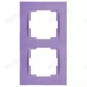 İkili Dikey Priz Çerçevesi Mor Rita