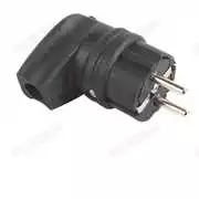 Kauçuk Monofaze Erkek Fiş - 1x16Amp. Eğik