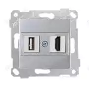Sıva Altı Usb Hdmı - İnox Rita