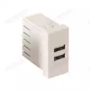 45x22,5 İkilii Usb Şarj Prizi 5V 2,1Amp.