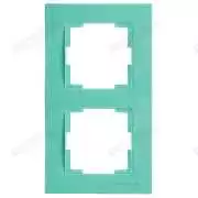 İkili Dikey Priz Çerçevesi Yeşil Rita