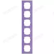 Altılı Dikey Priz Çerçevesi Mor Rita