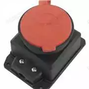 Kauçuk Trifaze Duvar Prizi - 3x32Amp.